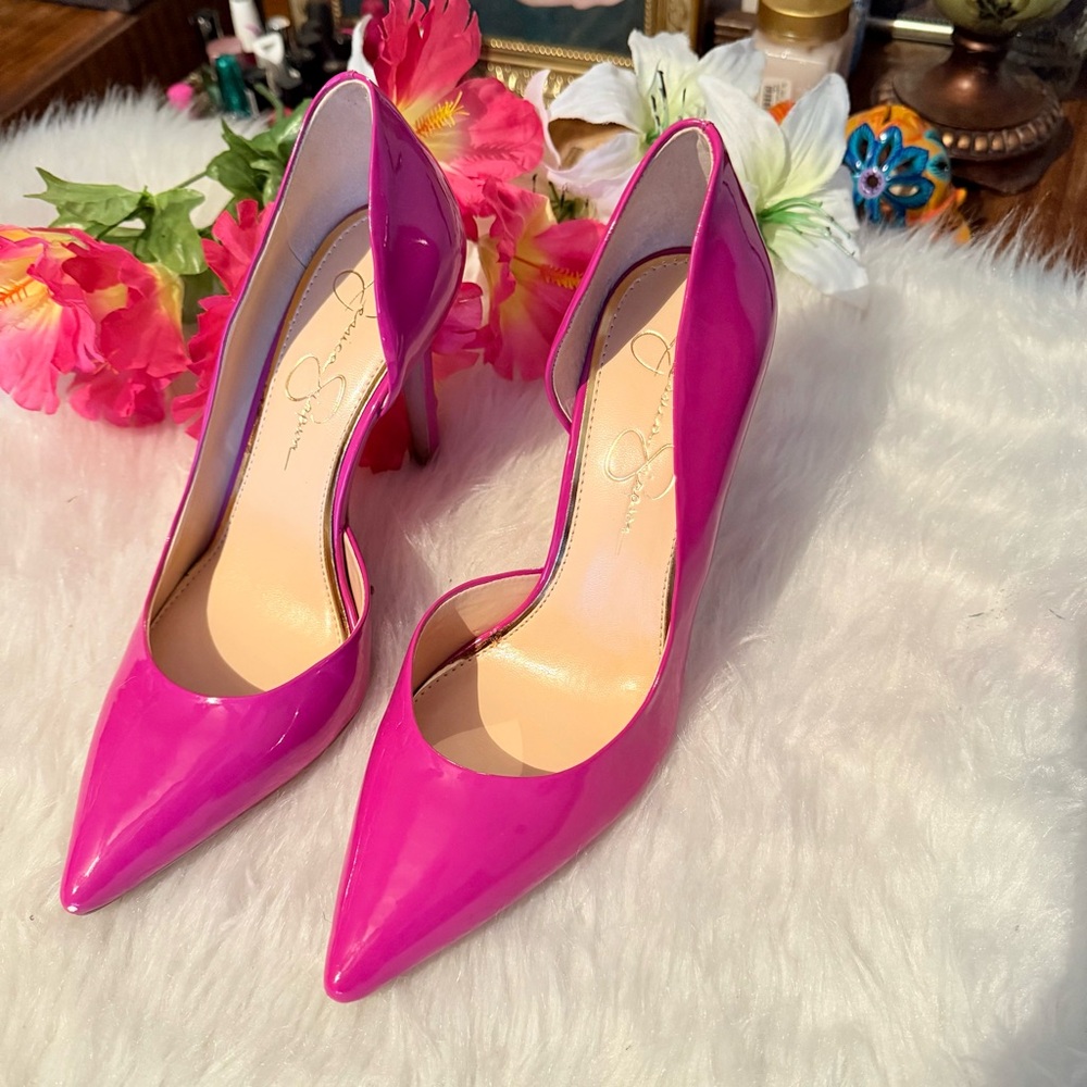 Jessica Simpson Vibrant Pink Heels - Picture 13 of 15